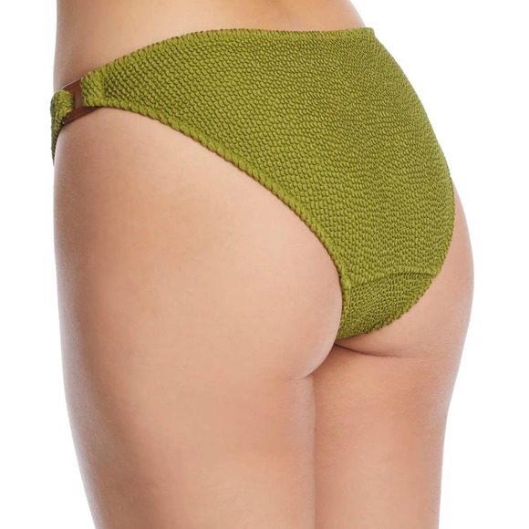 Miss Mandalay Honey Underwire Halter Plunge Bikini Set 34D & Small Moss - Picture 4 of 6